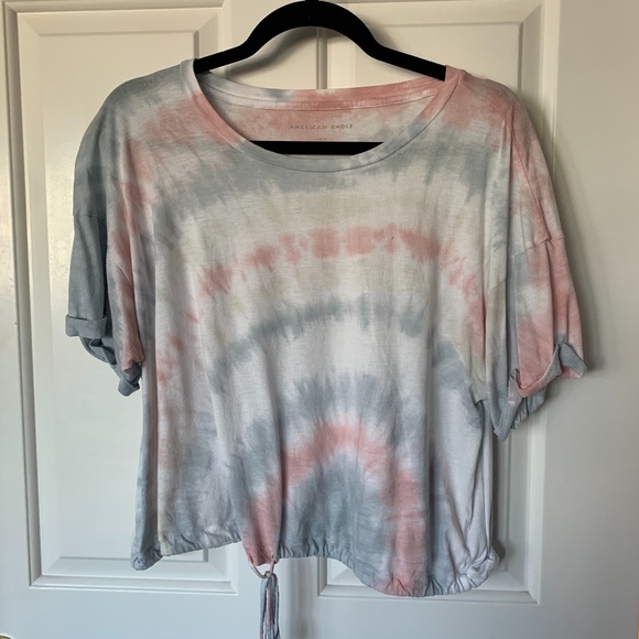 Tie Dye Crop T-Shirt - Picture 1 of 3